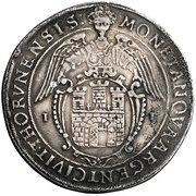 Talar toruński - Interregnum Toruń mint, Polish–Lithuanian Commonwealth, 1632 reverse image