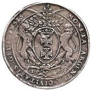 Talar gdański - Władysław IV Waza Gdańsk mint, Polish–Lithuanian Commonwealth, 1636-1638 reverse image