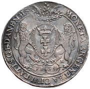 Talar gdański - Władysław IV Waza Gdańsk mint, Polish–Lithuanian Commonwealth, 1638-1648 reverse image