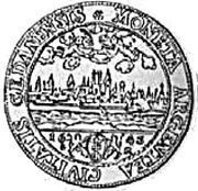 Talar gdański - Władysław IV Waza Gdańsk mint, Polish–Lithuanian Commonwealth, 1643 reverse image
