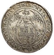Talar toruński - Władysław IV Waza Toruń mint, Polish–Lithuanian Commonwealth, 1643-1648 reverse image