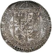 Talar koronny - Władysław IV Waza Kraków mint, Polish–Lithuanian Commonwealth, 1644-1647 reverse image