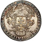 Talar elbląski - Jan II Kazimierz Waza Elbląg mint, Polish–Lithuanian Commonwealth, 1651 reverse image