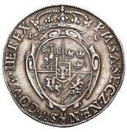 Talar koronny - Jan II Kazimierz Waza Wschowa mint, Polish–Lithuanian Commonwealth, 1651-1652 reverse image