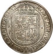 Talar koronny - Jan II Kazimierz Waza Poznań mint, Polish–Lithuanian Commonwealth, 1652 reverse image
