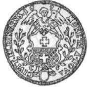Talar elbląski - Michał Korybut Wiśniowiecki Elbląg mint, Polish–Lithuanian Commonwealth, 1671 reverse image
