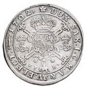 Talar koronny - August II Mocny Lipsk mint, Polish–Lithuanian Commonwealth, 1702 reverse image