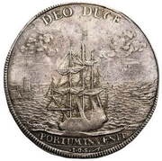 Talar - August II Mocny Drezno mint, Polish–Lithuanian Commonwealth, 1717 reverse image