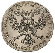 Talar wikariacki - August III Sas Drezno mint, Polish–Lithuanian Commonwealth, 1740-1745 reverse image