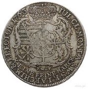 Talar - Fryderyk Christian as Polish Prince Drezno mint, Polish–Lithuanian Commonwealth, 1763 reverse image