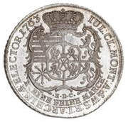 Talar - Fryderyk Christian as Polish Prince Lipsk mint, Polish–Lithuanian Commonwealth, 1763 reverse image
