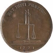 Talar koronny - Stanisław August Poniatowski Warszawa mint, Polish–Lithuanian Commonwealth, 1771 reverse image