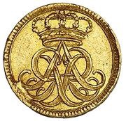 ¼ Dukata - August II Mocny Drezno mint obverse image