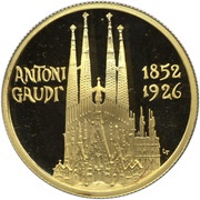 50 Diners - Joan Martí i Alanis Antoni Gaudí, Andorra, 1990 reverse image