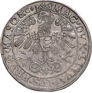 Dwutalar koronny - Stefan Batory Olkusz mint, Polish–Lithuanian Commonwealth, 1580 reverse image