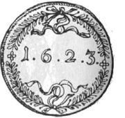 Dwutalar koronny - Sigismund III Vasa Bydgoszcz mint, Polish–Lithuanian Commonwealth, 1623 reverse image