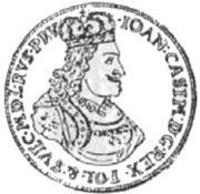Dwutalar elbląski - Jan II Kazimierz Waza Elbląg mint obverse image