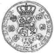 Dwutalar - August II Mocny Drezno mint, Polish–Lithuanian Commonwealth, 1706 reverse image