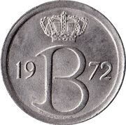 25 Centimes - Baudouin I Dutch text obverse image