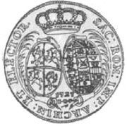 Dwutalar - August II Mocny Drezno mint, Polish–Lithuanian Commonwealth, 1717-1731 reverse image