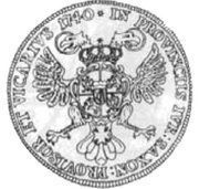 2 Talar - August III Sas Drezno mint, Polish–Lithuanian Commonwealth, 1740 reverse image