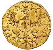 Półdukat koronny - Jan II Kazimierz Waza Wschowa mint, Polish–Lithuanian Commonwealth, 1653-1662 reverse image