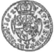 Półdukat koronny - Jan II Kazimierz Waza Kraków mint, Polish–Lithuanian Commonwealth, 1657 reverse image