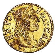 Półdukat litewski - Jan II Kazimierz Waza Wilno mint obverse image