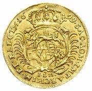 ½ Dukat - August II Mocny Drezno mint, Polish–Lithuanian Commonwealth, 1699-1733 reverse image