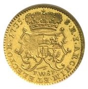 Półdukat - August III Sas Drezno mint, Polish–Lithuanian Commonwealth, 1735-1756 reverse image