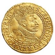 Dukat gdański - Stefan Batory Gdańsk mint obverse image