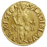 Ducat - Stefan Batory Nagybanya mint, Polish–Lithuanian Commonwealth, 1586 reverse image