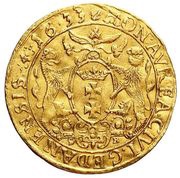 Dukat gdański - Władysław IV Waza Gdańsk mint, Polish–Lithuanian Commonwealth, 1633-1635 reverse image