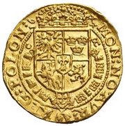 Dukat koronny - Władysław IV Waza Kraków mint, Polish–Lithuanian Commonwealth, 1644-1647 reverse image
