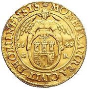 Dukat toruński - Jan II Kazimierz Waza Toruń mint, Polish–Lithuanian Commonwealth, 1649-1668 reverse image