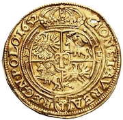 Dukat koronny - Jan II Kazimierz Waza Poznań mint, Polish–Lithuanian Commonwealth, 1651-1660 reverse image