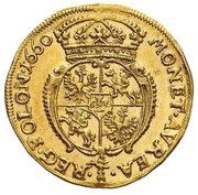 Dukat koronny - Jan II Kazimierz Waza Kraków mint, Polish–Lithuanian Commonwealth, 1659-1660 reverse image
