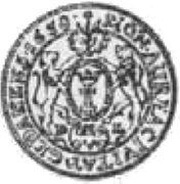 Dukat gdański - Jan II Kazimierz Waza Gdańsk mint reverse image