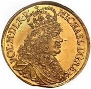 Dukat gdański - Michał Korybut Wiśniowiecki Gdańsk mint obverse image