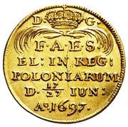 Ducat - August II Mocny Drezno mint obverse image