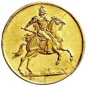 Ducat - August II Mocny Drezno mint, Polish–Lithuanian Commonwealth, 1697 reverse image