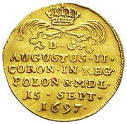 Ducat - August II Mocny Drezno mint obverse image