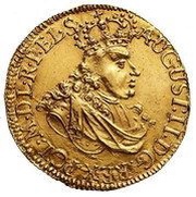 Dukat toruński - August II Mocny Toruń mint obverse image