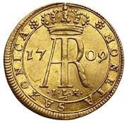 Ducat - August II Mocny Drezno mint, Polish–Lithuanian Commonwealth, 1708-1709 reverse image