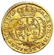 Ducat - August II Mocny Drezno mint, Polish–Lithuanian Commonwealth, 1710-1733 reverse image