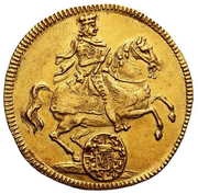 Dukat wikariacki - August II Mocny Drezno mint obverse image