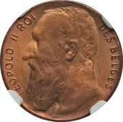 50 Centimes - Léopold II Pattern Strike obverse image