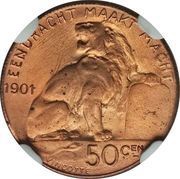 50 Centimes - Léopold II Pattern Strike reverse image