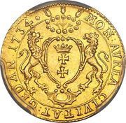 Ducat - August III Sas Gdańsk mint reverse image