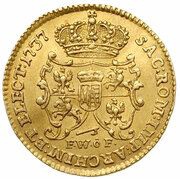 Ducat - August III Sas Drezno mint, Polish–Lithuanian Commonwealth, 1735-1763 reverse image